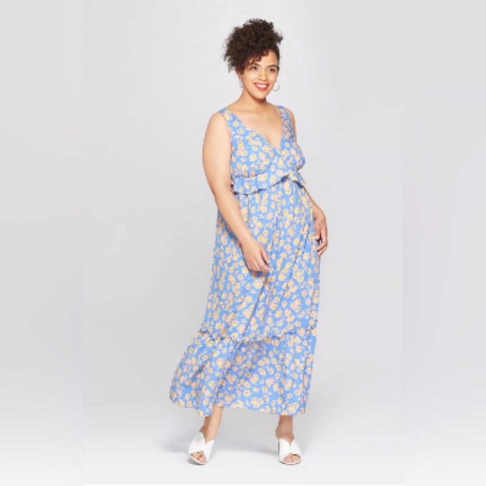 Who What Wear Picnic Daisy Tank Dress (Size xl)